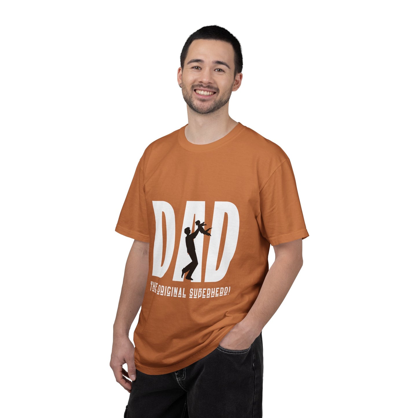 DAD The Original Superhero Shirt | Heavyweight Vintage Style Dad Tee | Perfect Father’s Day Gift