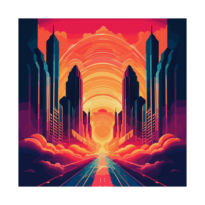 Twin Palms Square Art Print