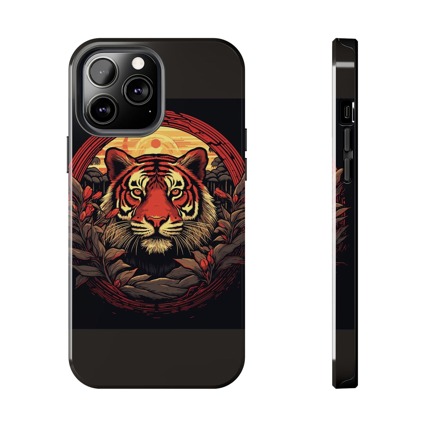 Tiger Wreath Tough Phone Case