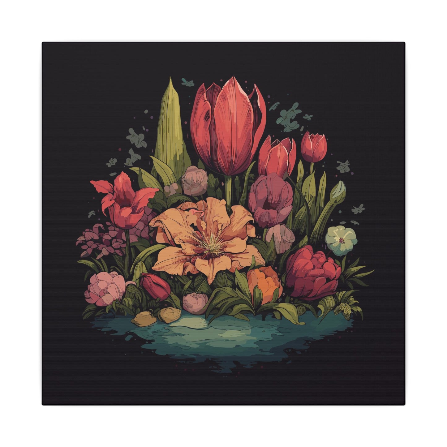 Tulip Garden Canvas Print