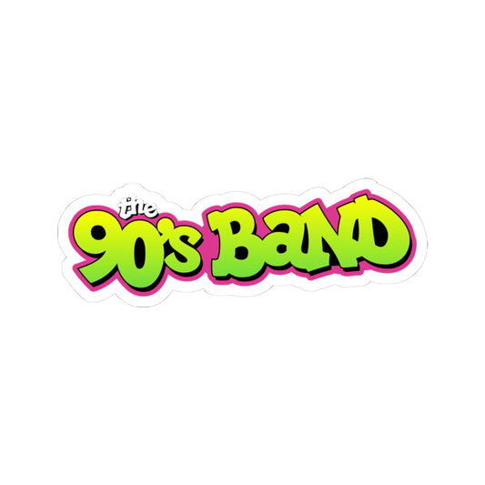 The 90s Band graffiti kiss-cut vinyl sticker