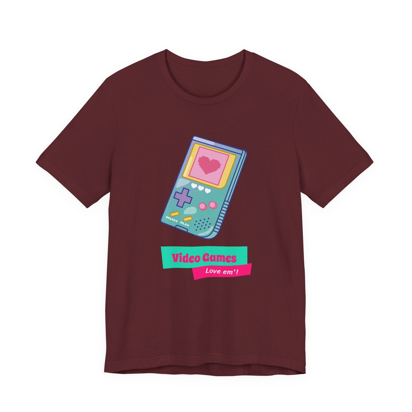 Video Games Love Em Handheld Tee