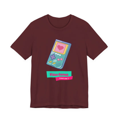Video Games Love Em Handheld Tee