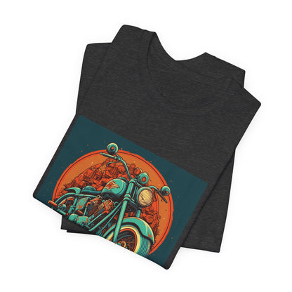 Classic Motorcycle Sunset Tee