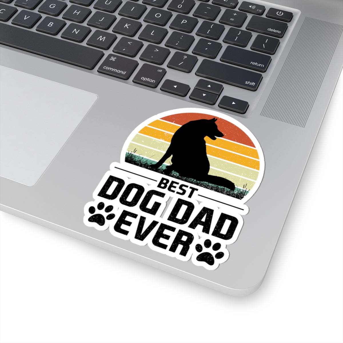 Best Dog Dad Ever Kiss-Cut Sticker