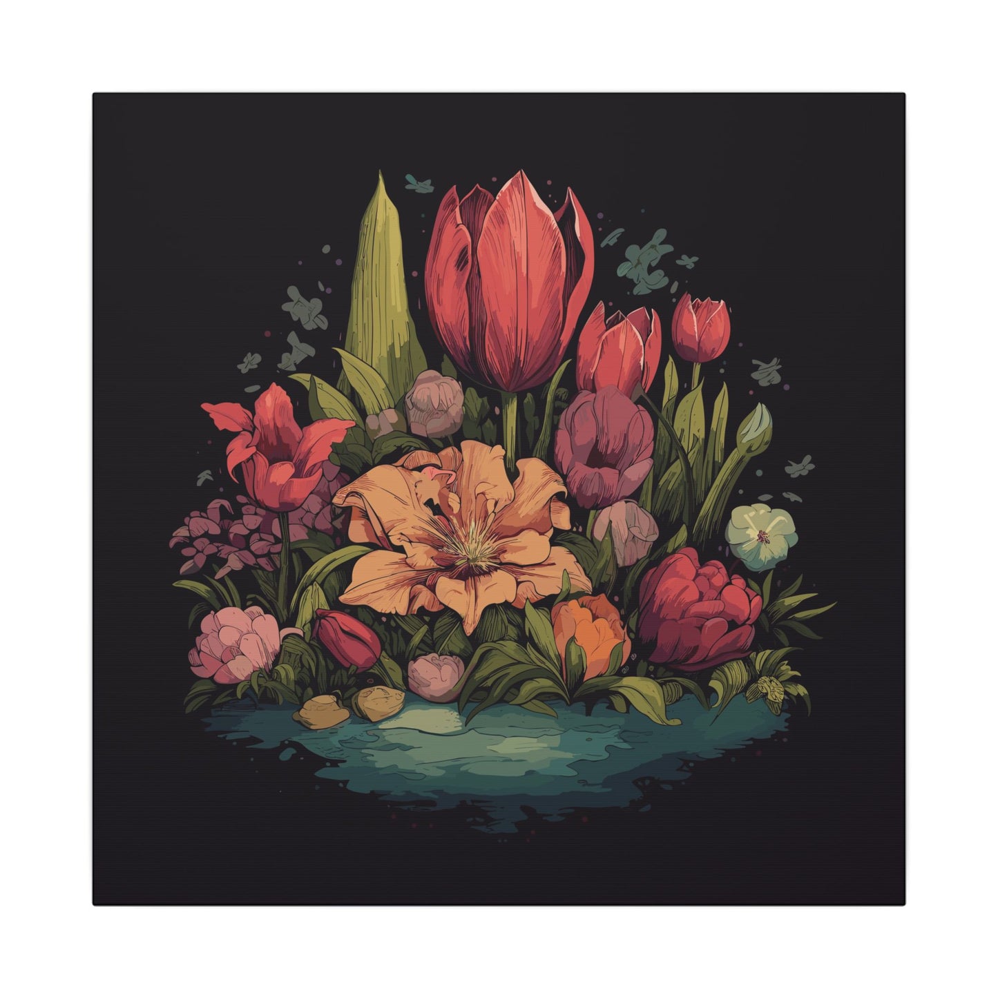Tulip Garden Canvas Print