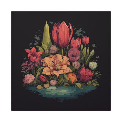 Tulip Garden Canvas Print