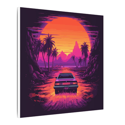 Drive-In Night Canvas Print