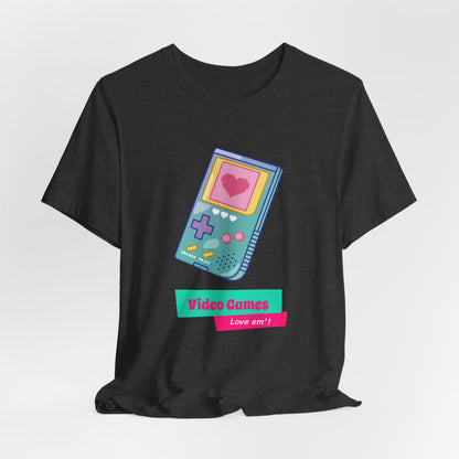 Video Games Love Em Handheld Tee