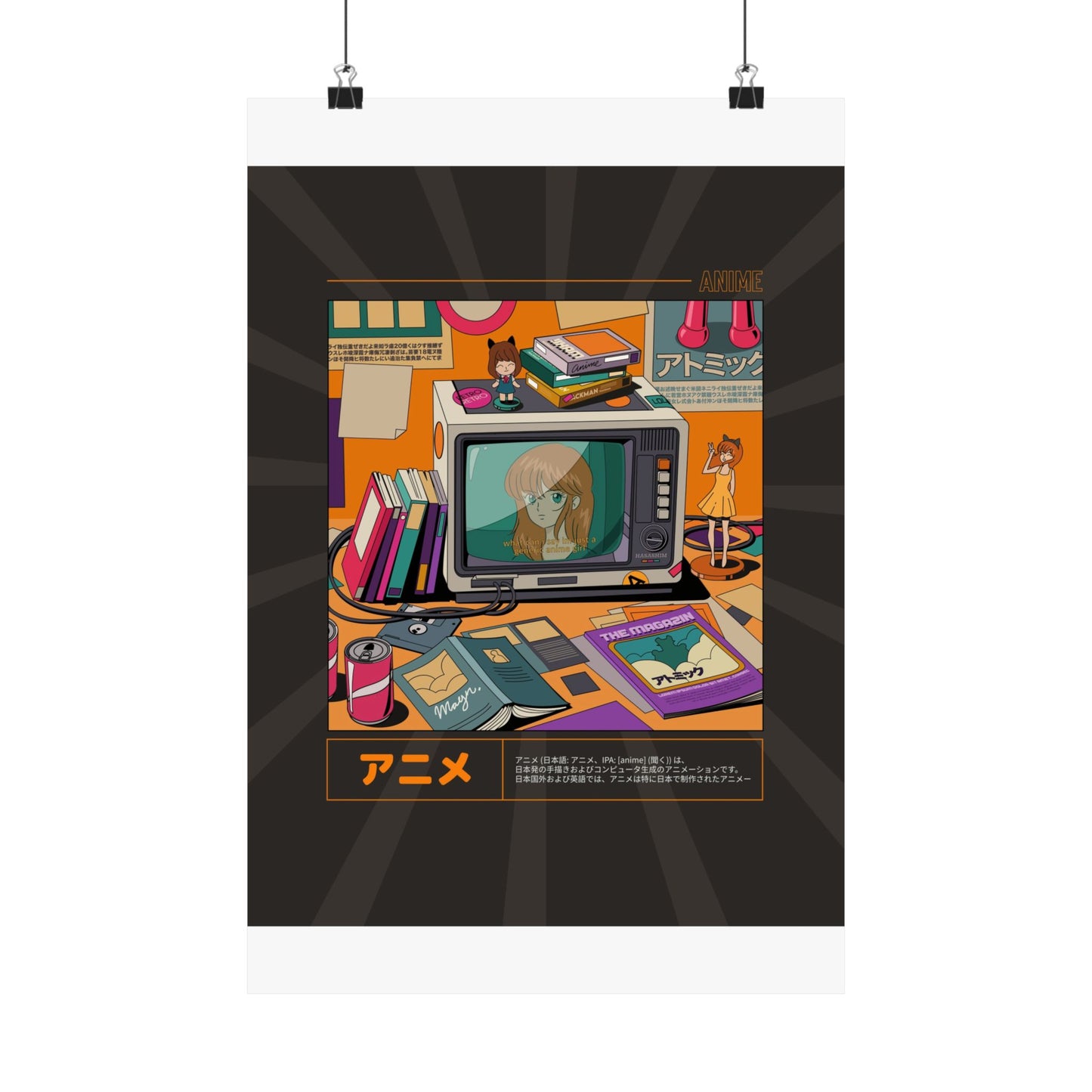 Anime Den Retro Poster