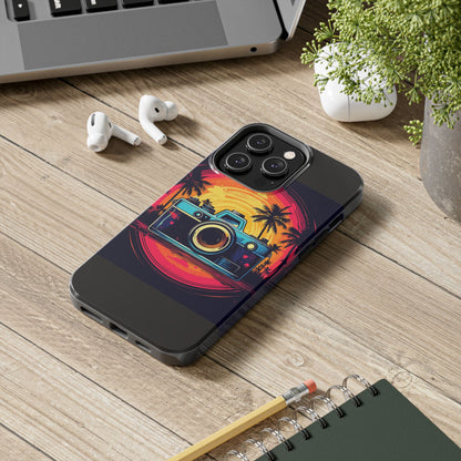Retro Camera Sunset Tough Phone Case