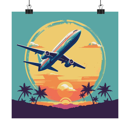 Jet Set Square Art Print
