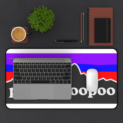PeePeePooPoo Funny Desk Mat | Gamer Mouse Pad | Parody Outdoor Style Desk Pad | Gaming Setup Desk Mat