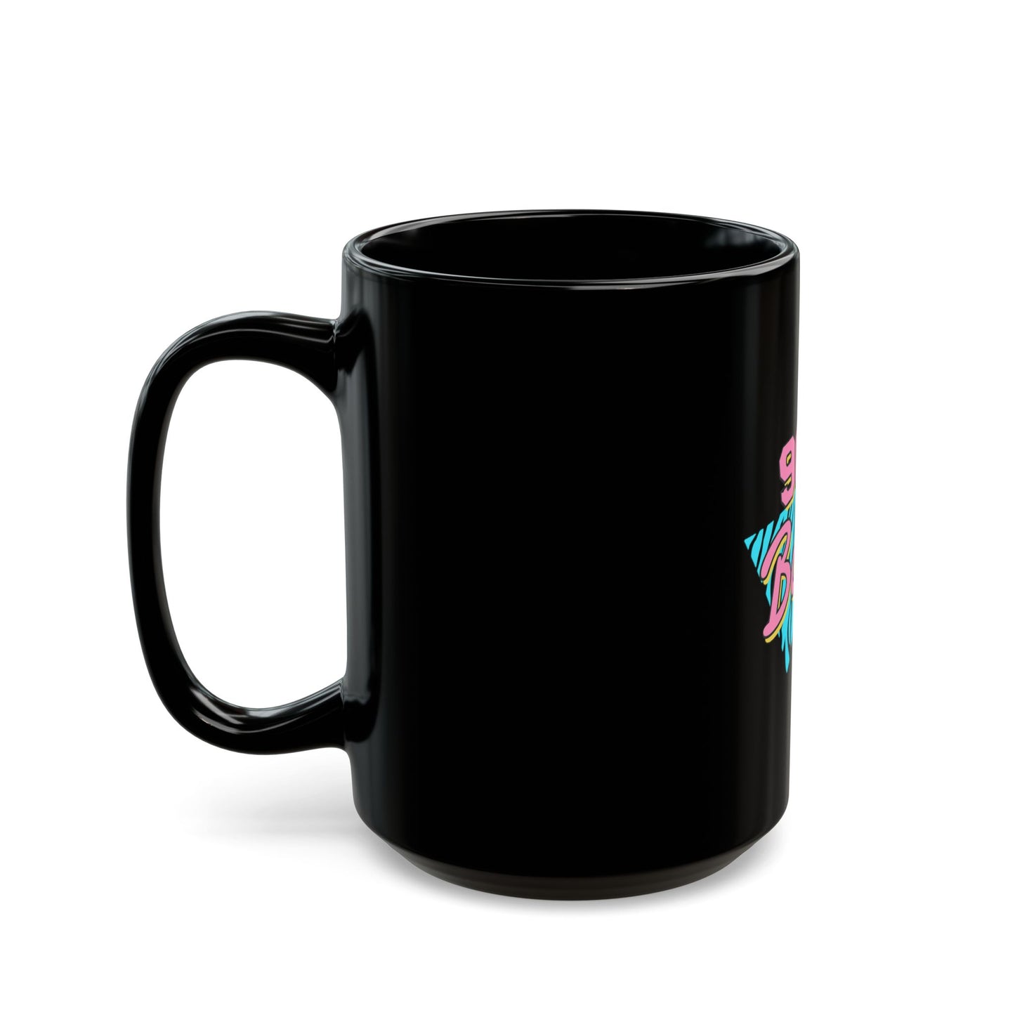 90's Babe Black Mug