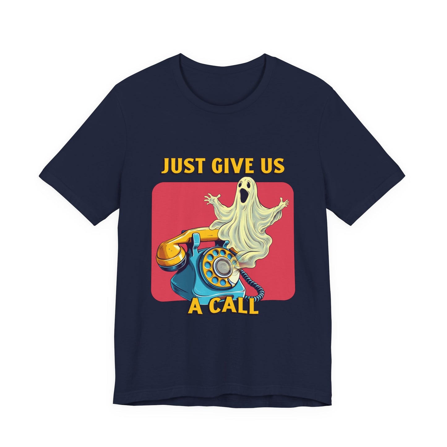 Just Give Us a Call Retro Ghost Hotline Tee