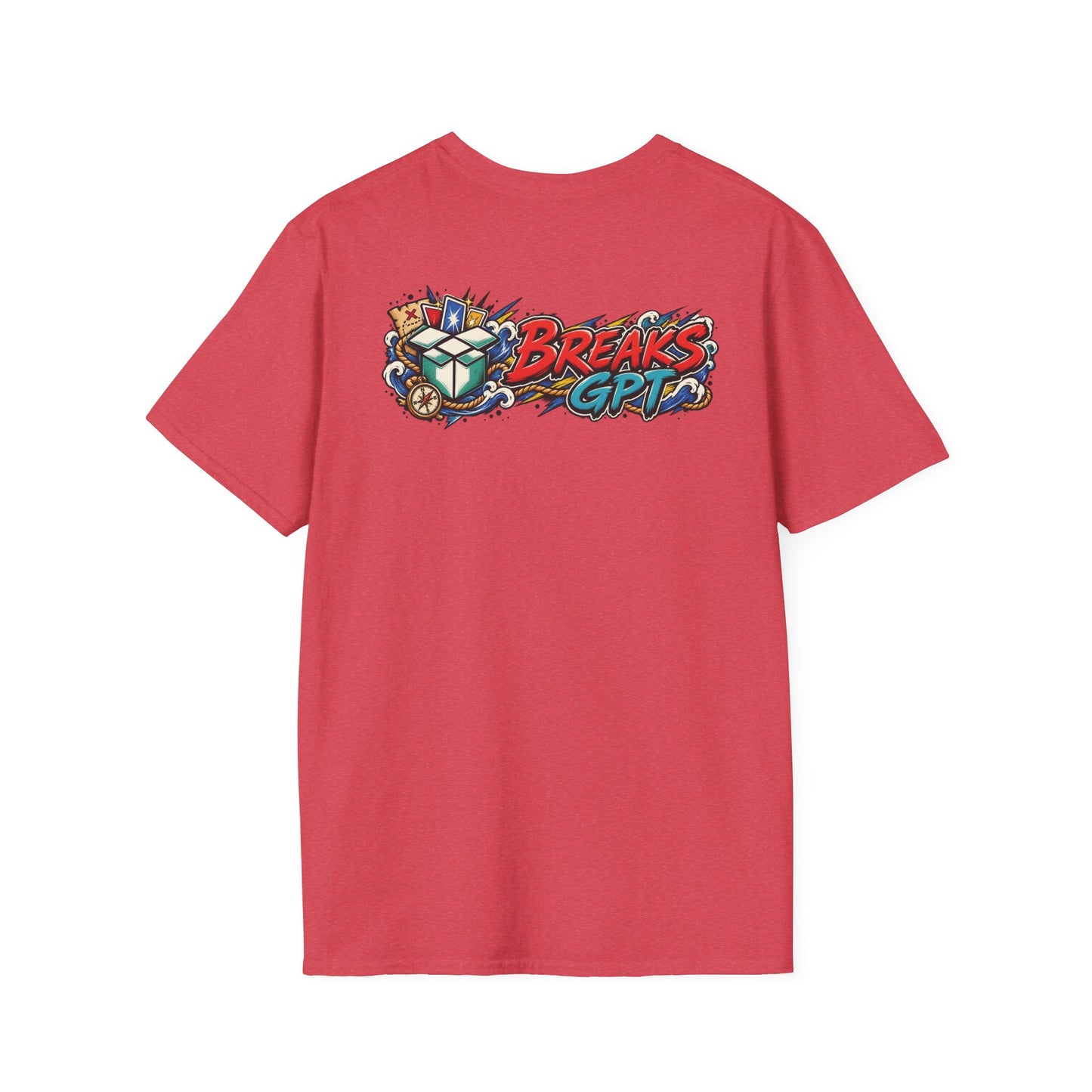 BreaksGPT Manga Card Breaker T-Shirt | Pirate Trading Card Graphic Tee Color Version
