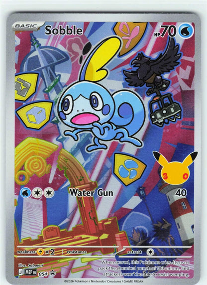 2025 POKEMON SOBBLE 054 PROMO ME: MEGA EVOLUTION PROMO HOLO NEAR MINT