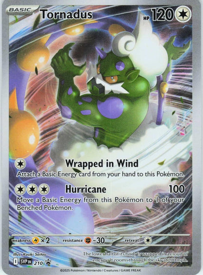 POKEMON TORNADUS (POKEMON CENTER EXCLUSIVE) 210 HOLO SCARLET & VIOLET PROMO NM