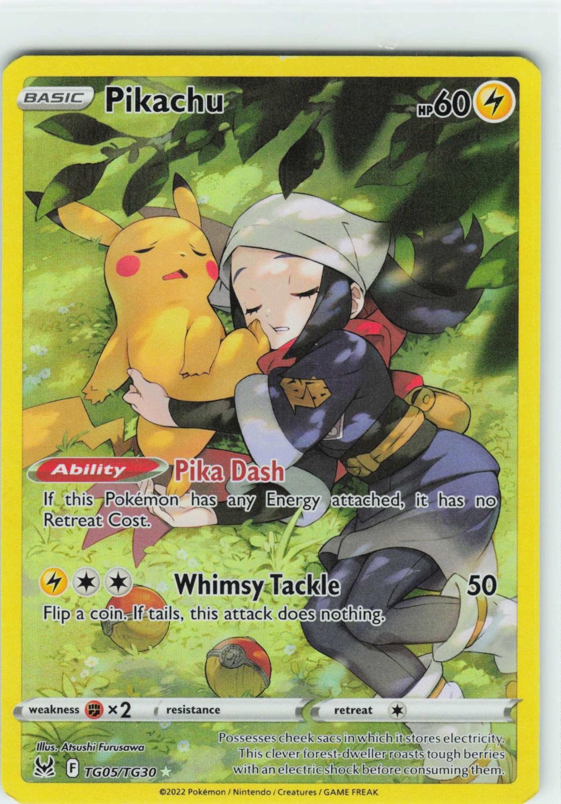 POKEMON PIKACHU TG05/TG30 HOLO LOST ORIGIN TRAINER GALLERY NM