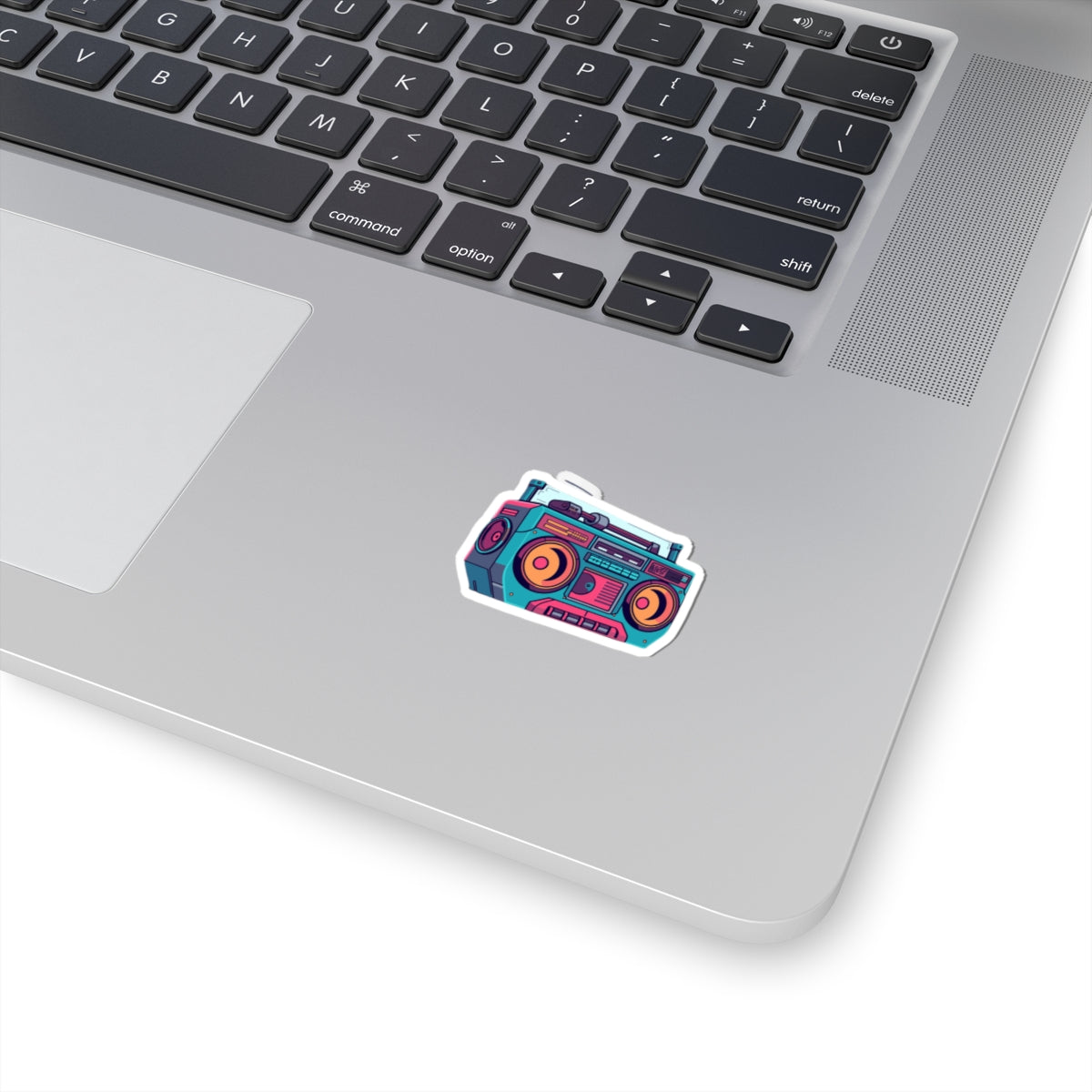 Retro Boombox Kiss-Cut Sticker
