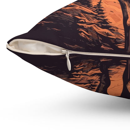 Forest King Throw Pillow