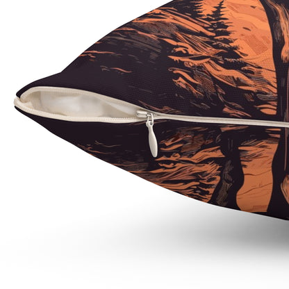 Forest King Throw Pillow