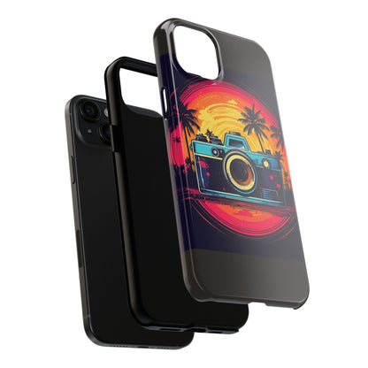 Retro Camera Sunset Tough Phone Case