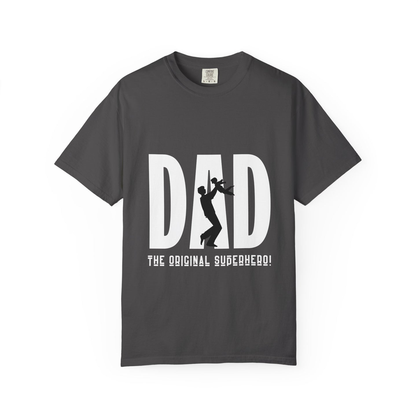 DAD The Original Superhero Shirt | Heavyweight Vintage Style Dad Tee | Perfect Father’s Day Gift
