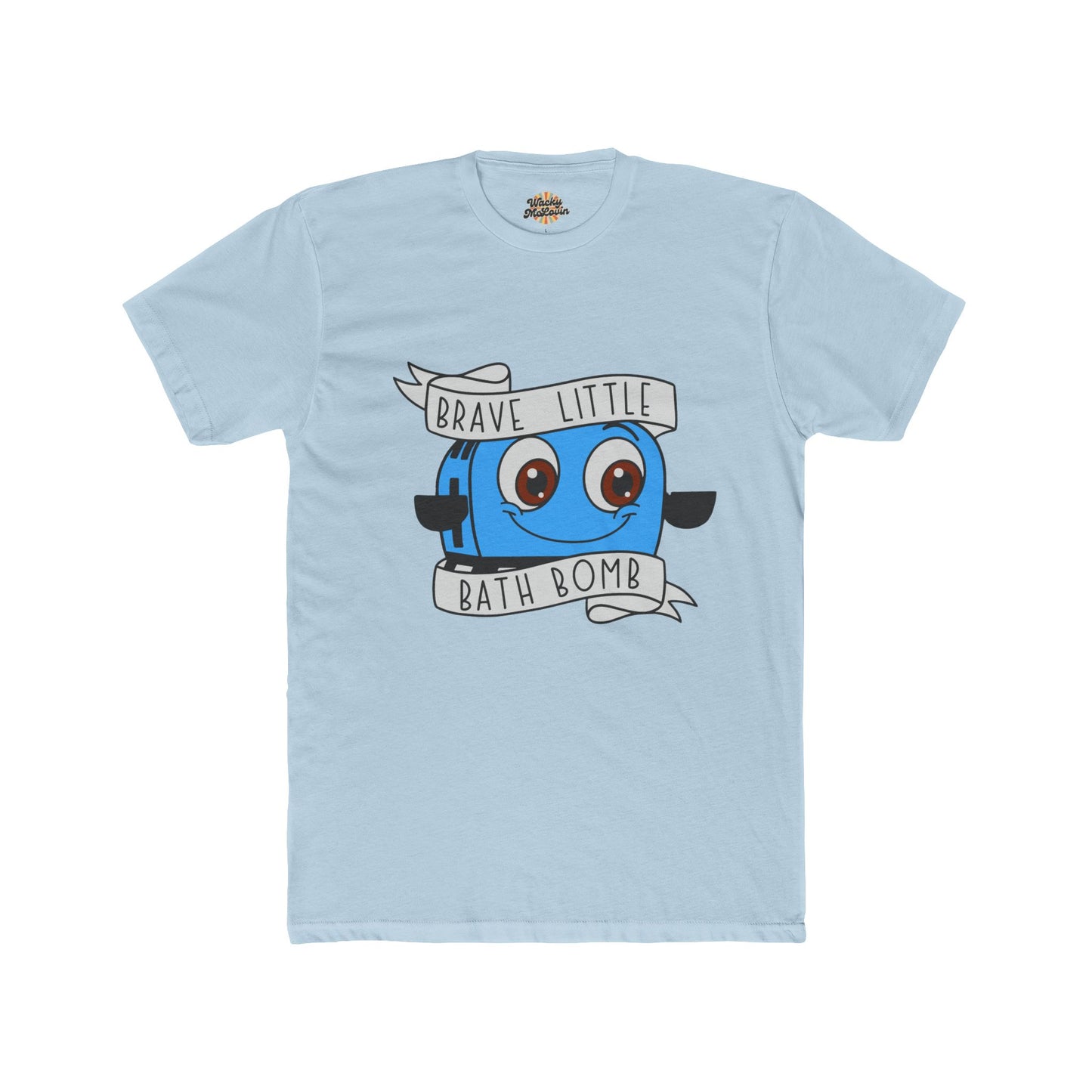 Brave Little Bath Bomb T-Shirt | Cute Motivational Graphic Tee | Soft Cotton Shirt