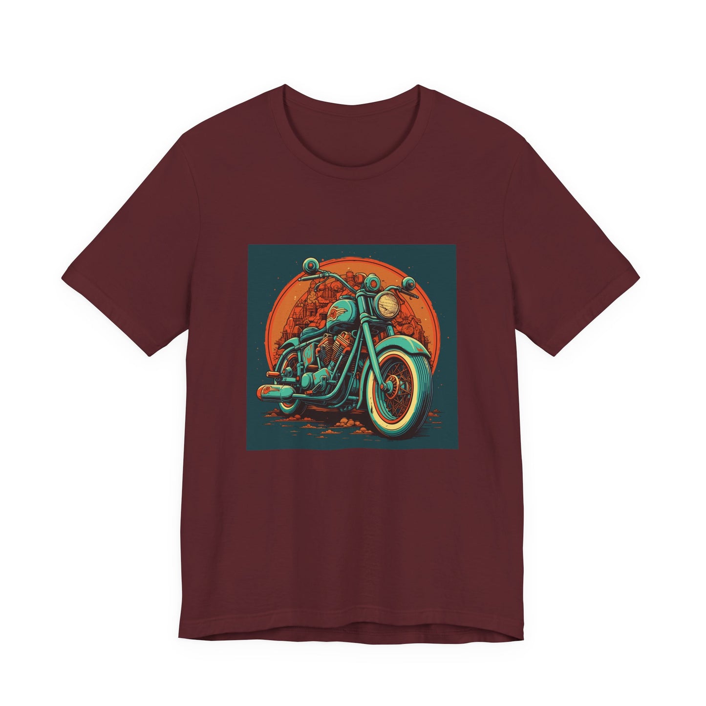 Classic Motorcycle Sunset Tee