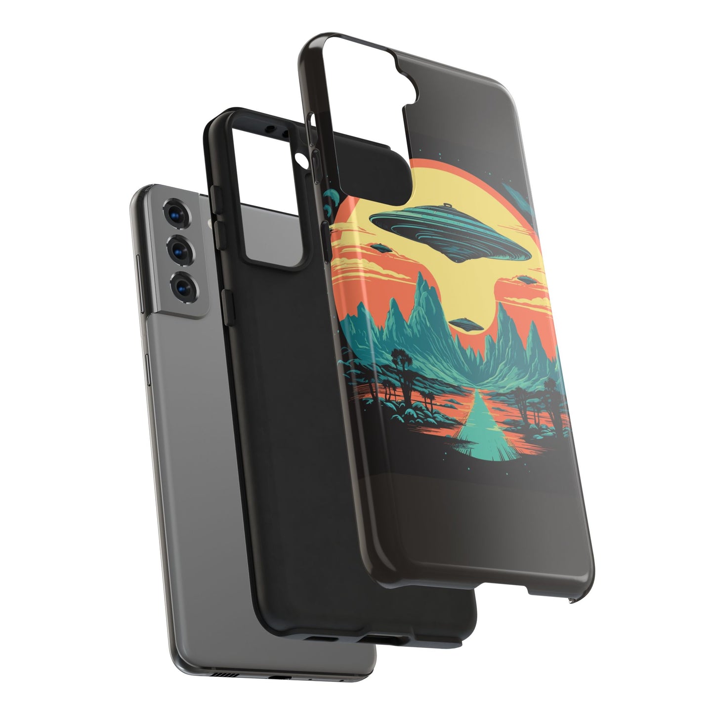 UFO Fleet Tough Phone Case
