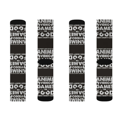 Anime, Video Games, or Food Crew Socks