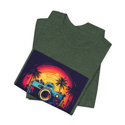 Retro Camera Sunset Tee