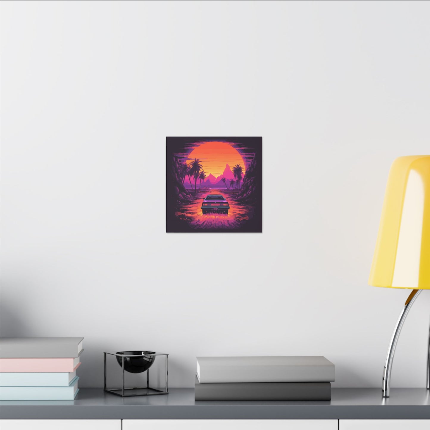 Drive-In Night Canvas Print
