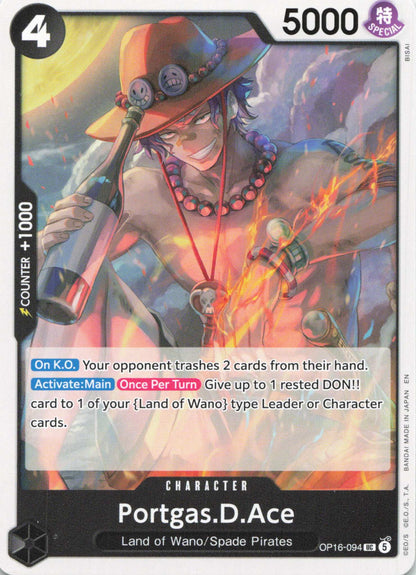 The Time of Battle #OP16-094 Portgas.D.Ace (094)