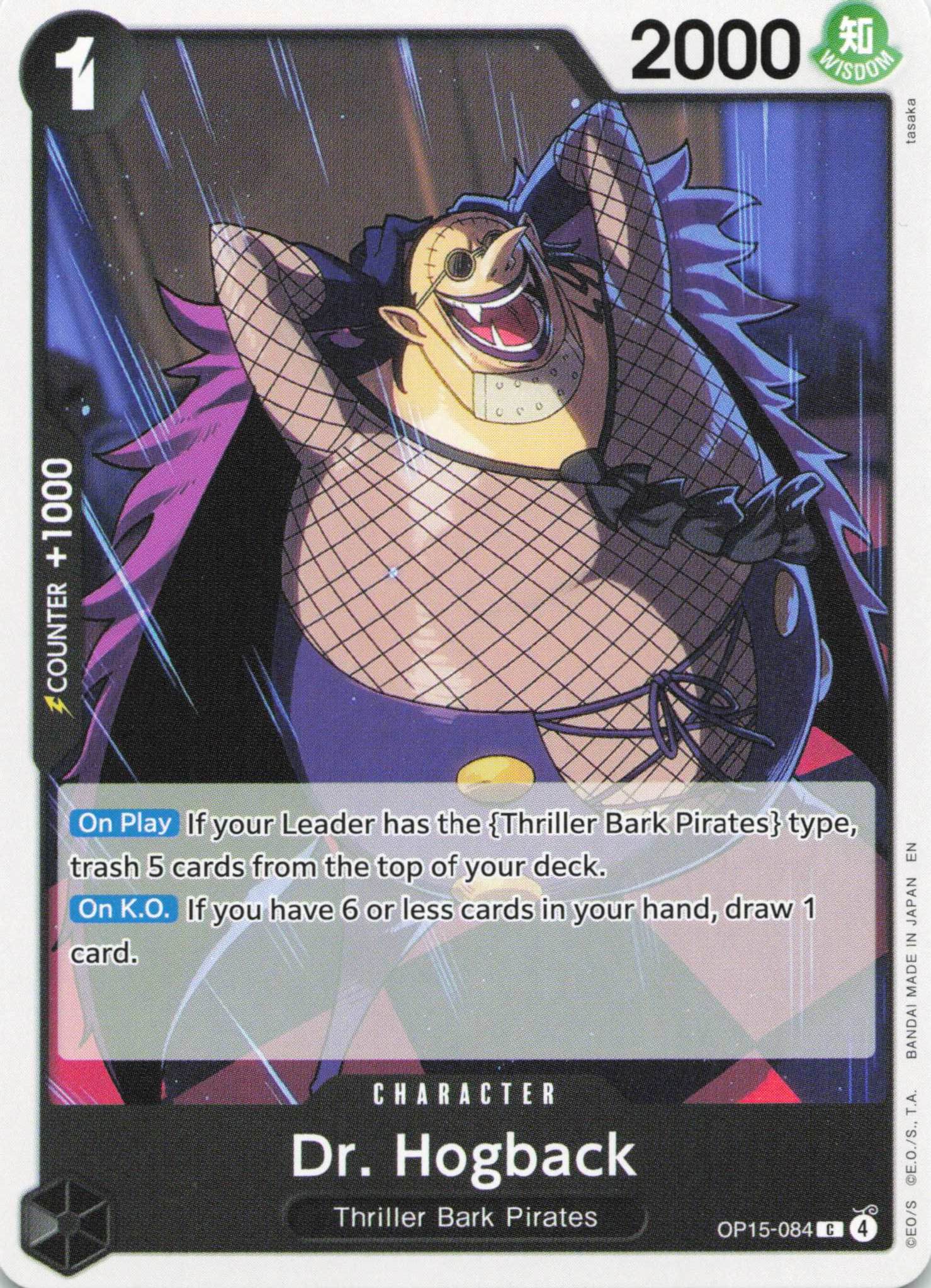 Adventure on Kami's Island Release Event Cards #OP15-084 Dr. Hogback