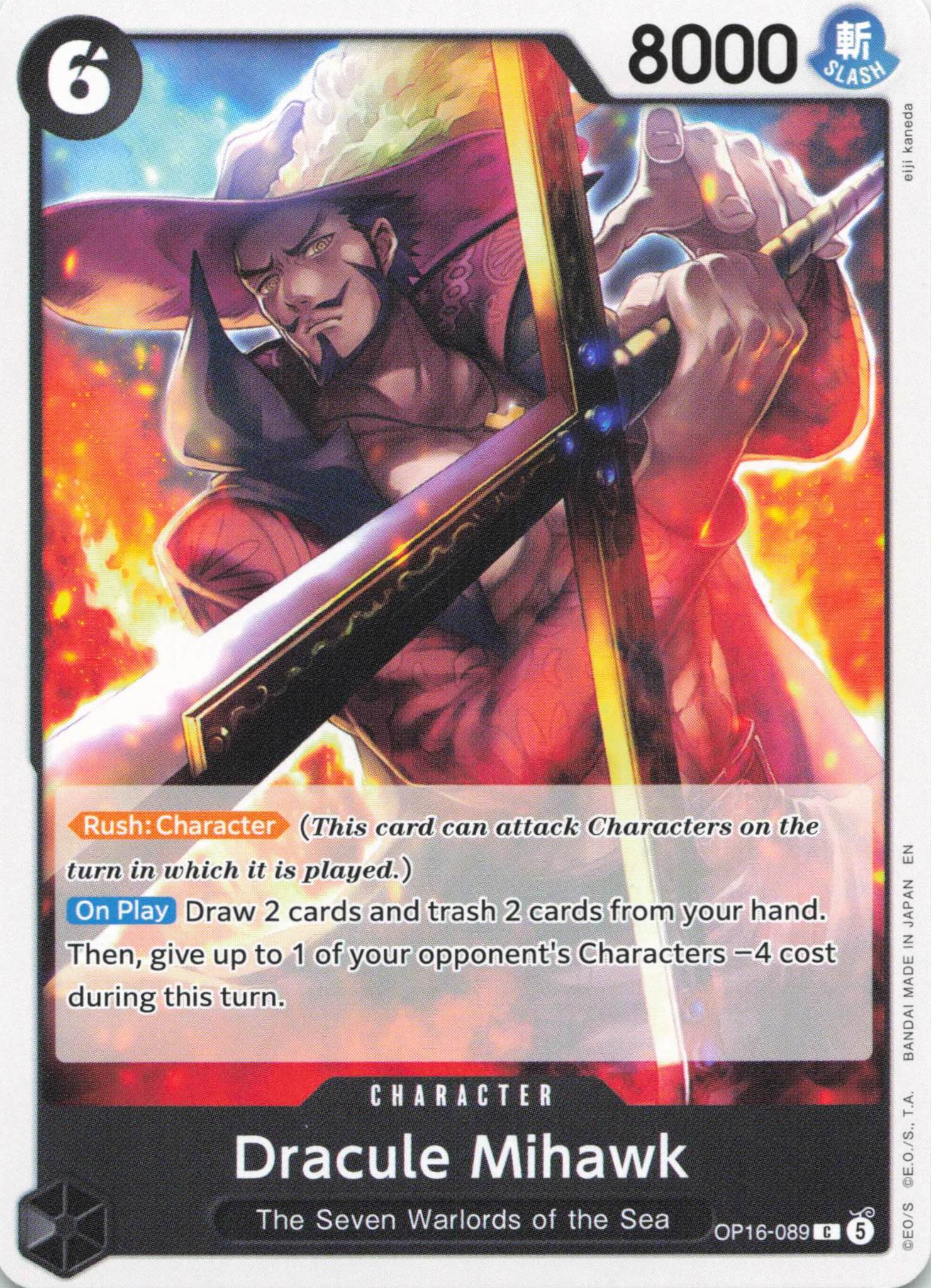 The Time of Battle #OP16-089 Dracule Mihawk