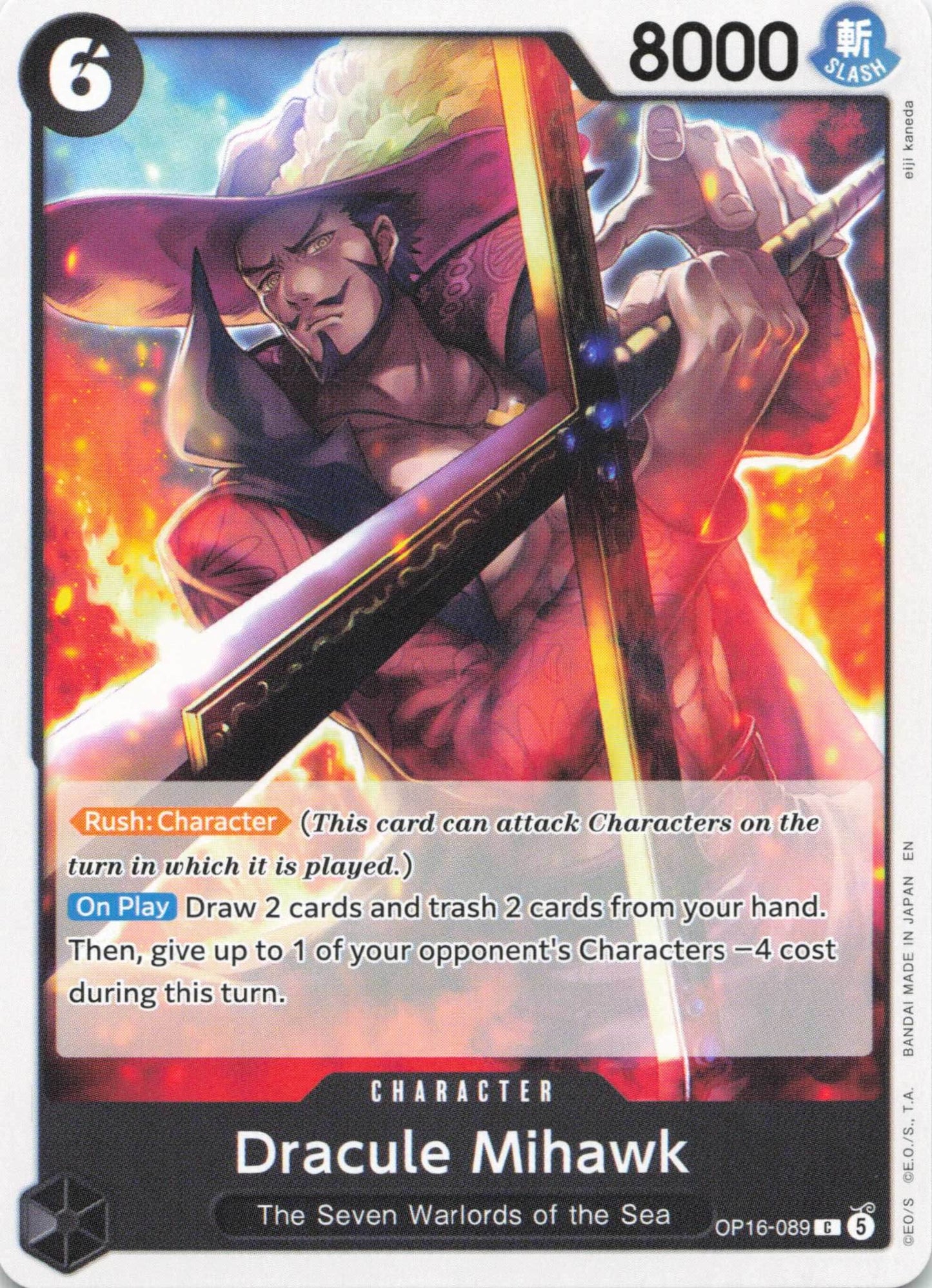 The Time of Battle #OP16-089 Dracule Mihawk