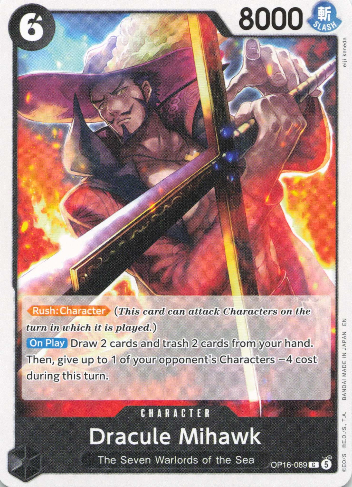 The Time of Battle #OP16-089 Dracule Mihawk