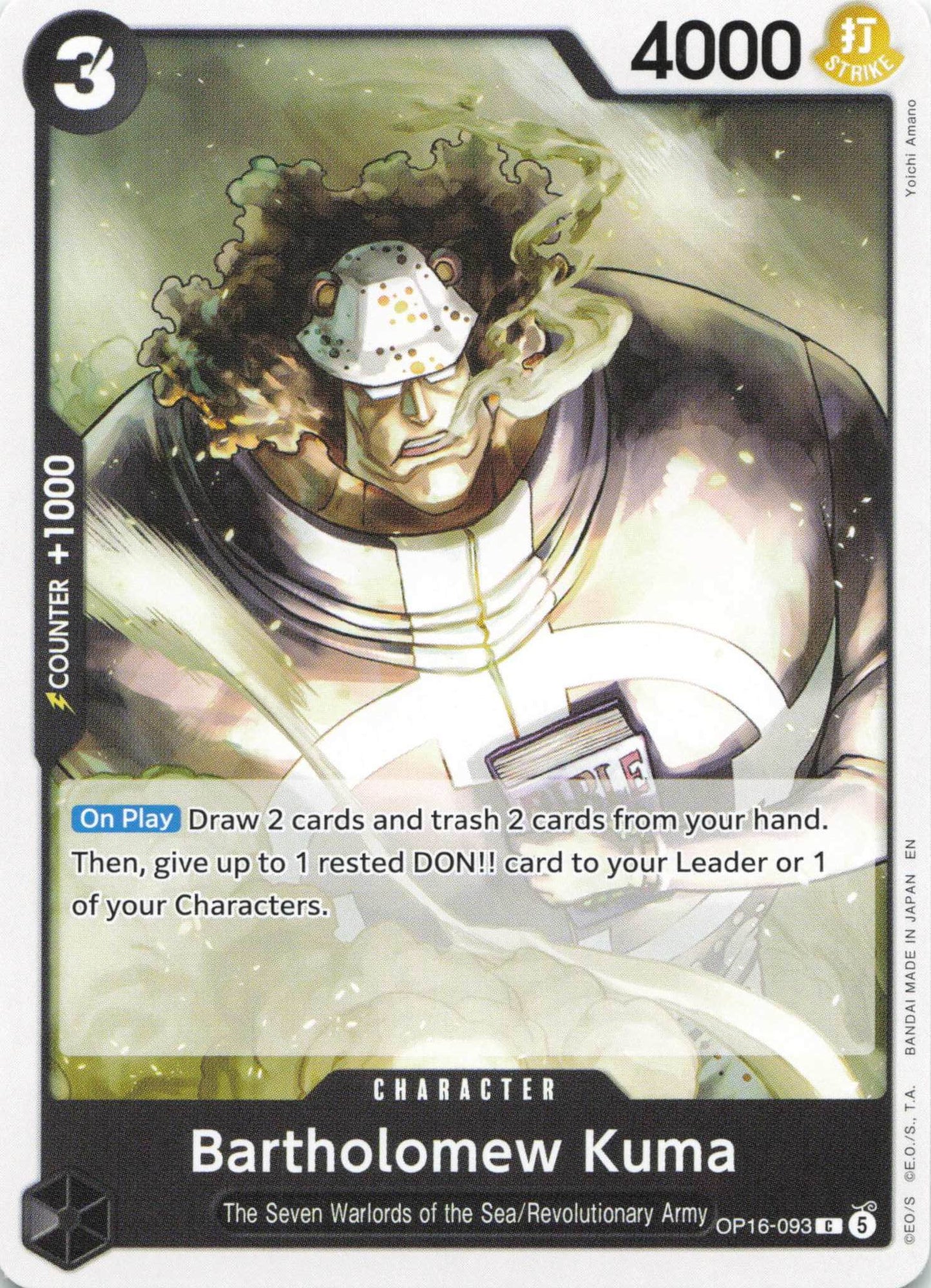 The Time of Battle #OP16-093 Bartholomew Kuma (093)