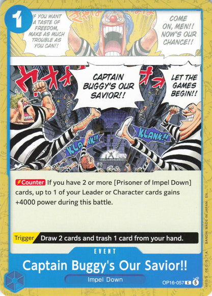 The Time of Battle #OP16-057 Captain Buggy's Our Savior!!