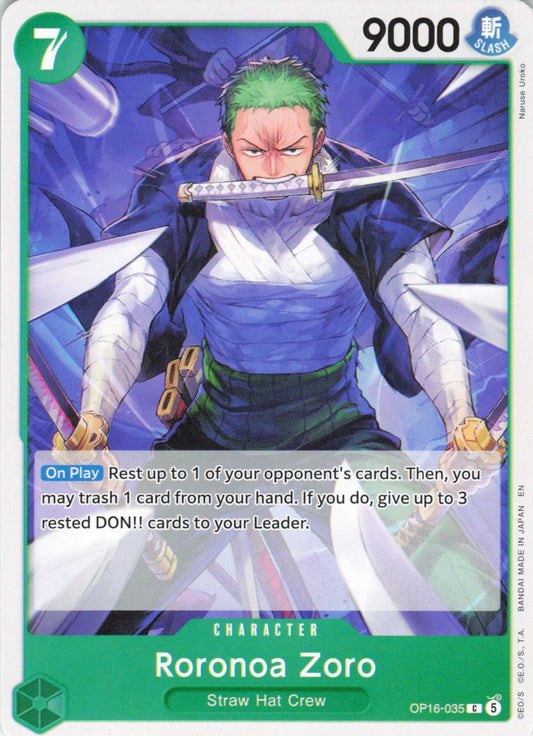 The Time of Battle #OP16-035 Roronoa Zoro (035)