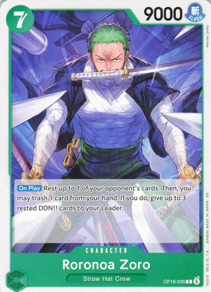 The Time of Battle #OP16-035 Roronoa Zoro (035)