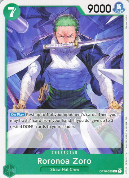 The Time of Battle #OP16-035 Roronoa Zoro (035)