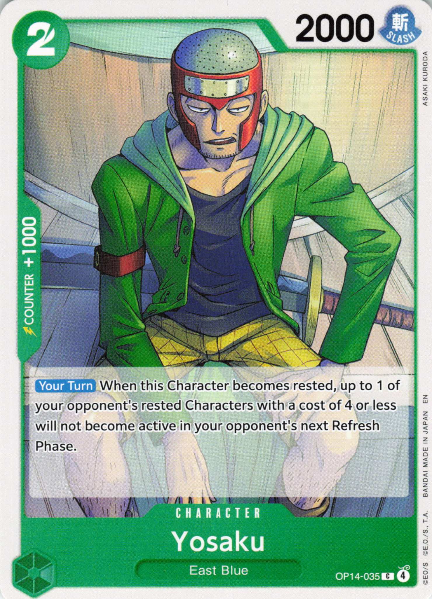 The Azure Sea's Seven Release Event Cards #OP14-035 Yosaku