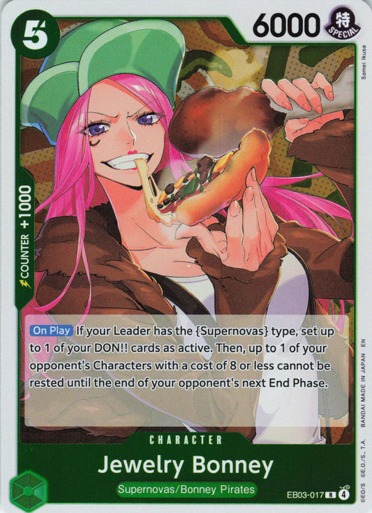 Extra Booster: One Piece Heroines Edition #EB03-017 Jewelry Bonney