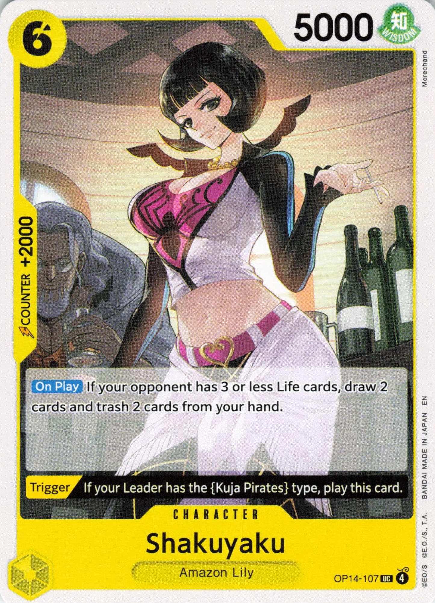 The Azure Sea's Seven Release Event Cards #OP14-107 Shakuyaku
