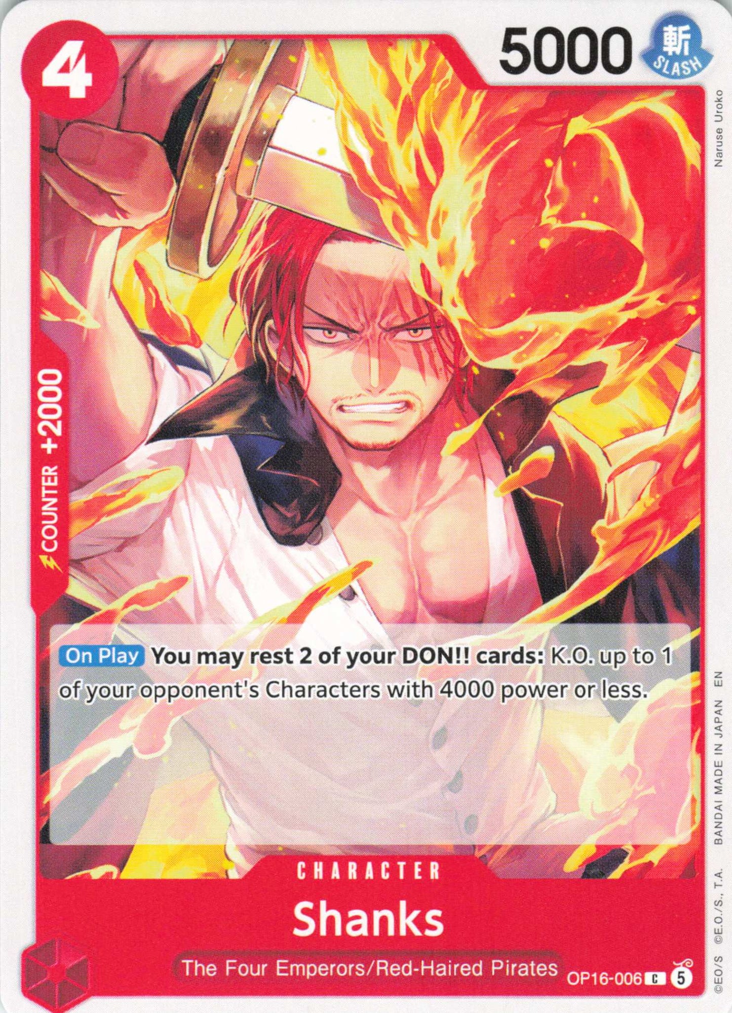 The Time of Battle #OP16-006 Shanks