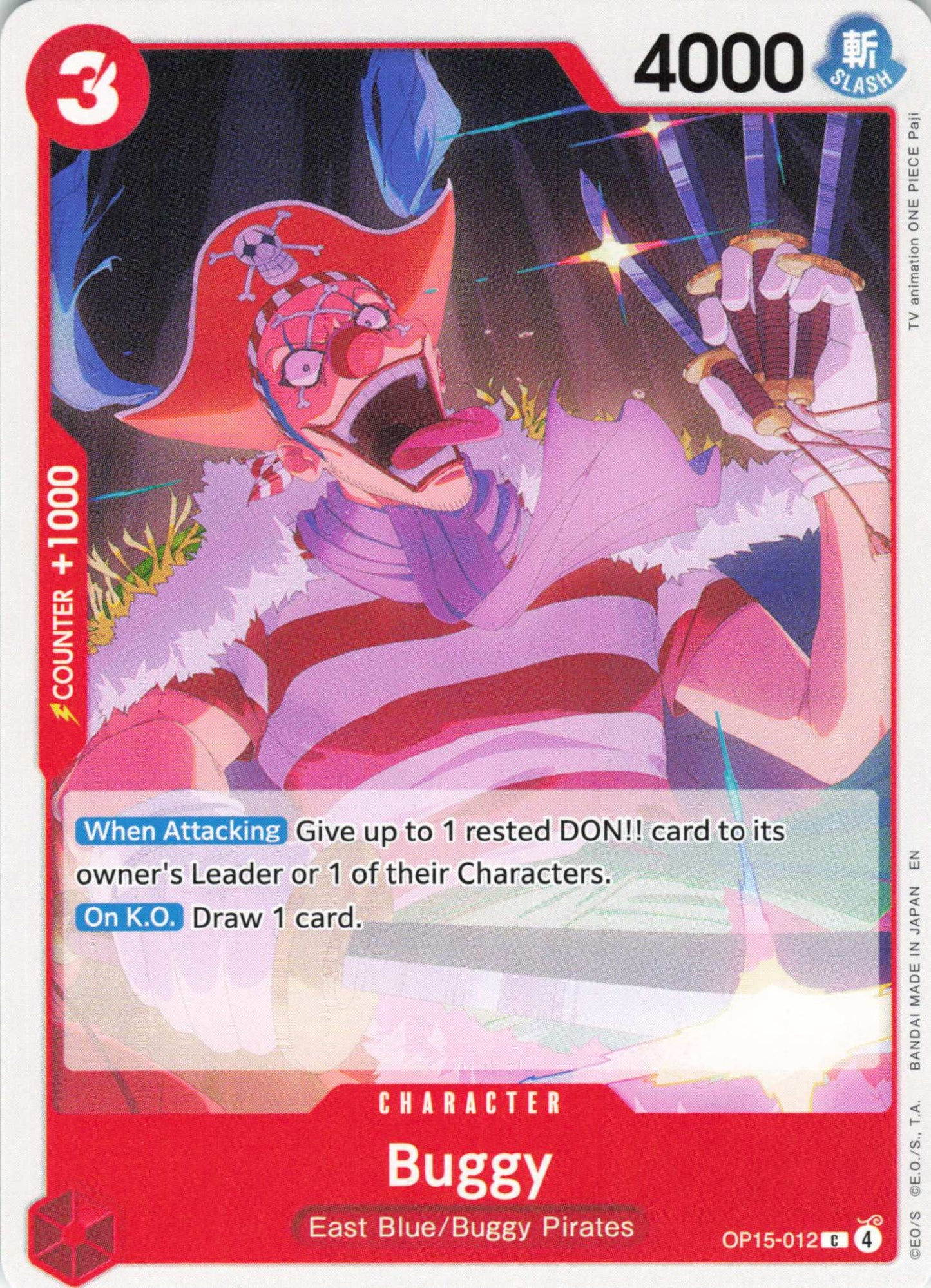 Adventure on Kami's Island Release Event Cards #OP15-012 Buggy