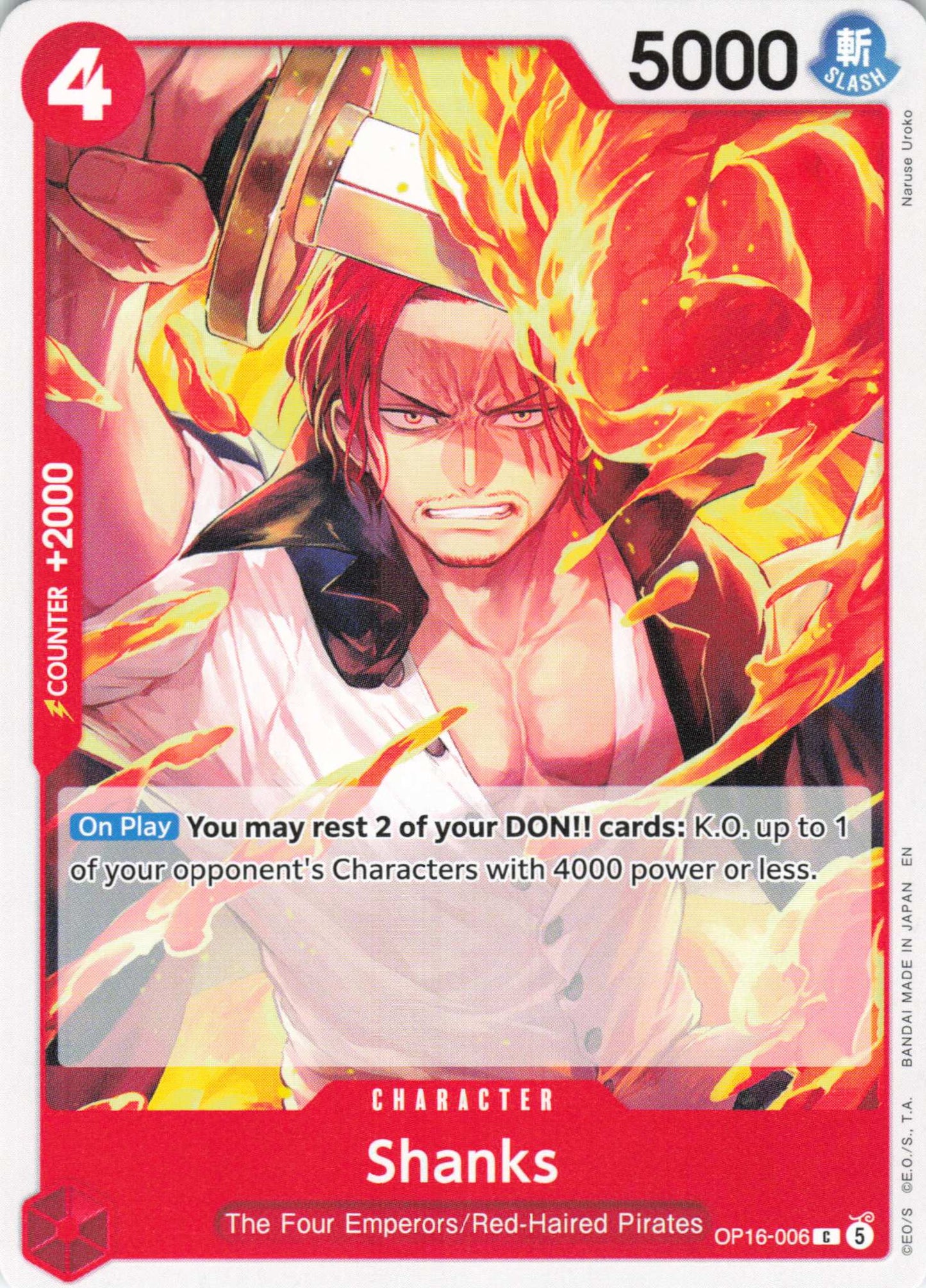 The Time of Battle #OP16-006 Shanks